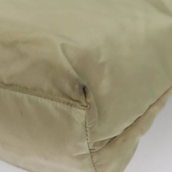 PRADA Hand Bag Nylon Beige Auth bs21346 - Picture 15 of 16